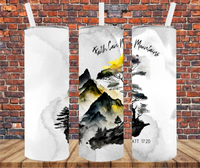 Faith Can Move Mountains - Tumbler Wrap - Sublimation Transfers