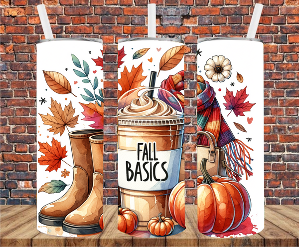 Fall Basics - Tumbler Wrap - Sublimation Transfers