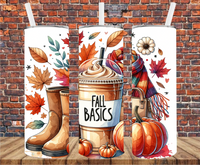 Fall Basics - Tumbler Wrap - Vinyl Transfers