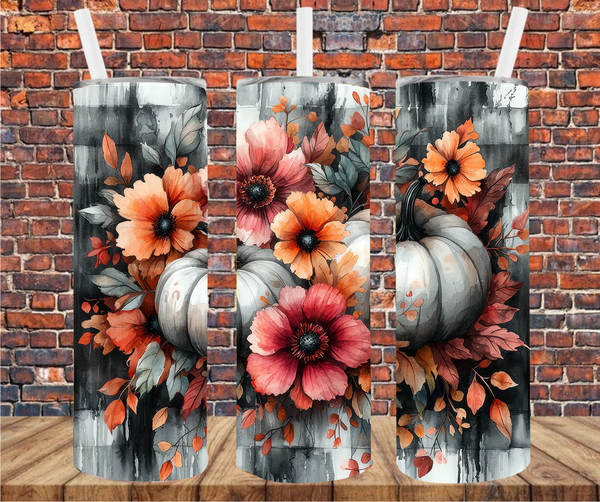 Fall Pumpkins - Tumbler Wrap - Vinyl Transfers