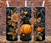 Fall Pumpkins - Tumbler Wrap Vinyl Transfers