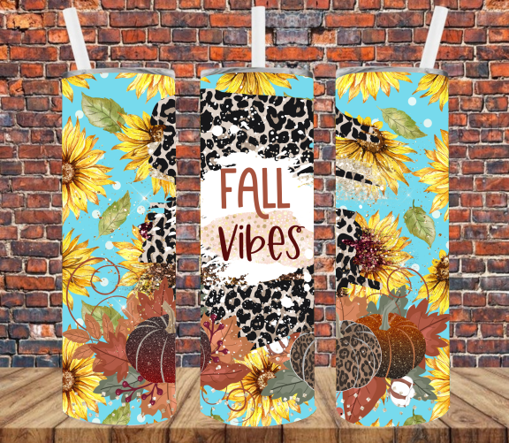 Fall Vibes - Tumbler Wrap Vinyl Transfers