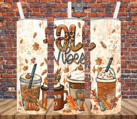 Fall Vibes - Tumbler Wrap Vinyl Transfers