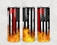 Fire Department - Tumbler Wrap Sublimation Transfers