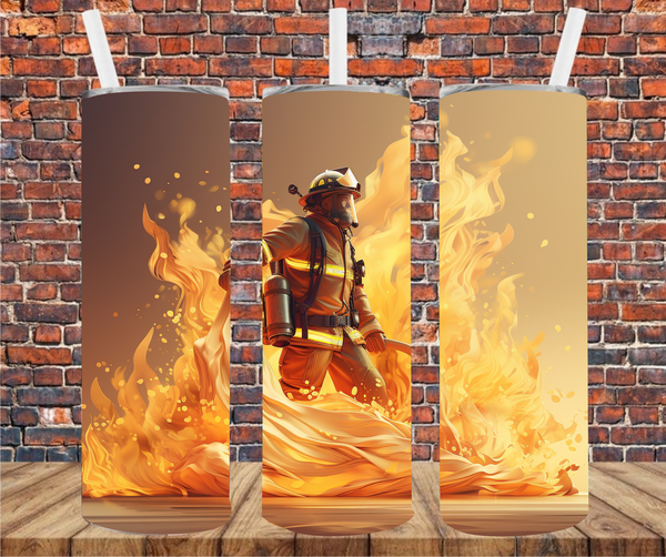 Firefighter - Tumbler Wrap Sublimation Transfers