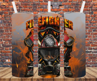 Firefighter - Tumbler Wrap Sublimation Transfers