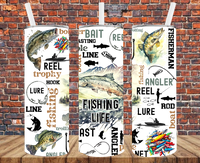 Fishing Life - Tumbler Wrap - Sublimation Transfers