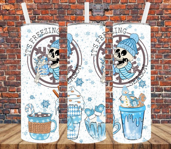 It's Freezing Season - Tumbler Wrap Vinyl Transfers