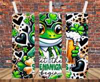 St. Patrick's Frog - Tumbler Wrap - Sublimation Transfer