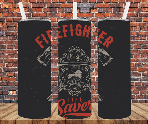 Firefighter - Tumbler Wrap Sublimation Transfers