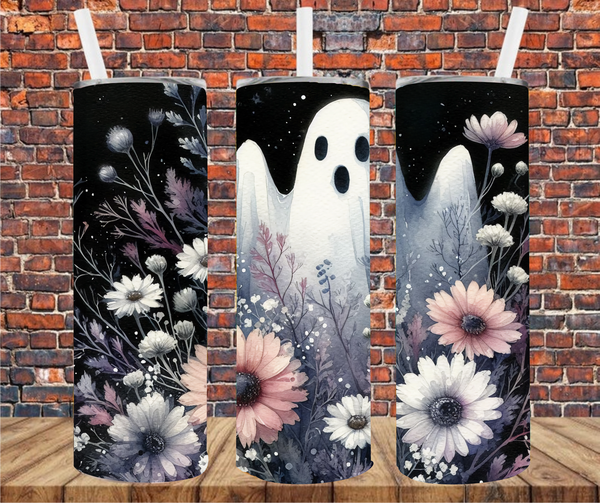 Not So Spooky Ghost - Tumbler Wrap Sublimation Transfers