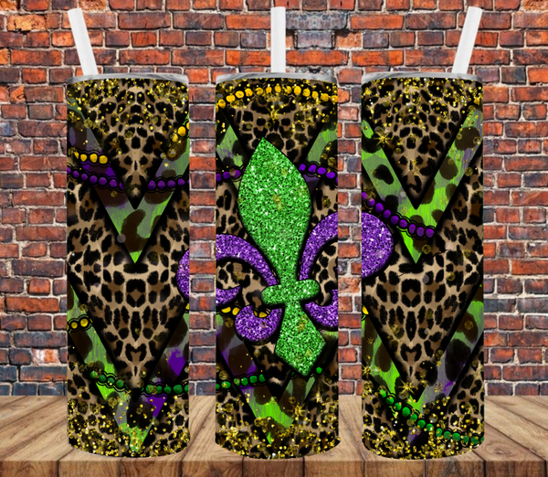 Mardi Gras - Tumbler Wrap Vinyl Transfers