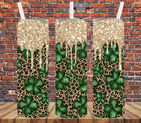 Leopard & Clovers - Tumbler Wrap Vinyl Transfers