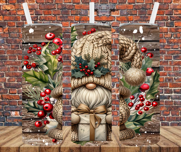 Christmas Gnome - Tumbler Wrap - Sublimation Transfers