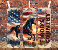 God's Country - Tumbler Wrap - Sublimation Transfers