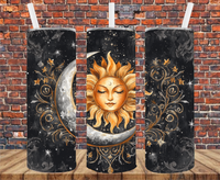 Sun & Moon - Tumbler Wrap - Sublimation Transfers