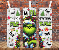 Christmas Characters- Tumbler Wrap - Sublimation Transfers