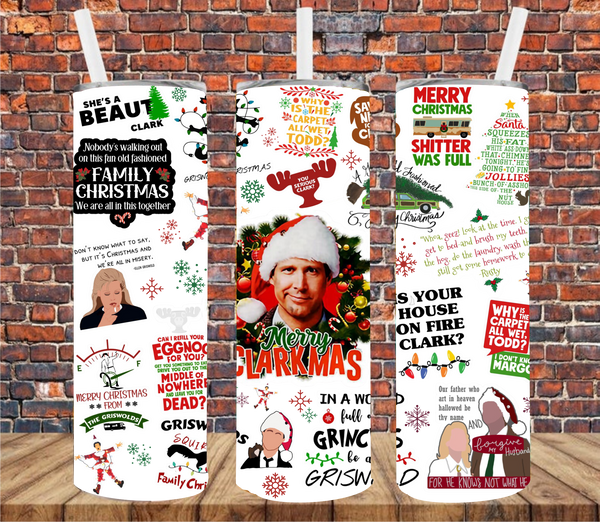 Christmas Movie - Tumbler Wrap - Sublimation Transfers