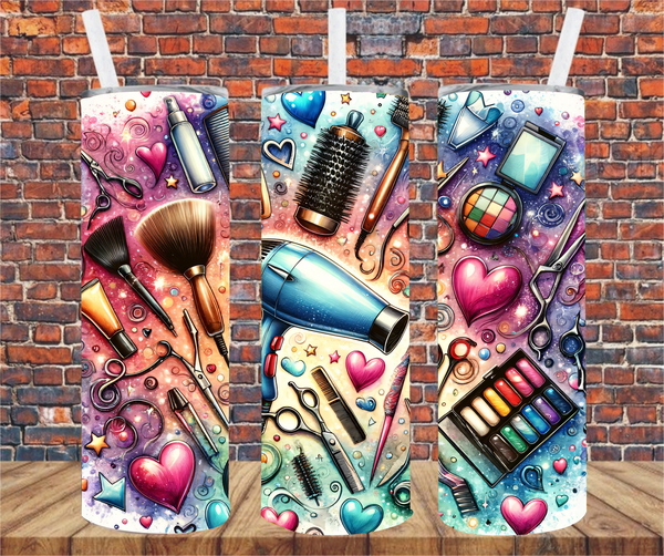 Cosmetology Tools - Tumbler Wrap - Sublimation Transfers
