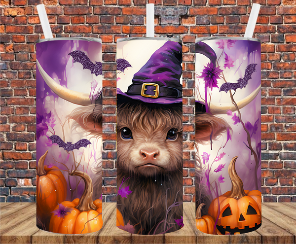 Halloween Country Cow - Tumbler Wrap - Sublimation Transfers