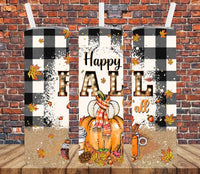 Happy Fall - Tumbler Wrap Vinyl Transfers