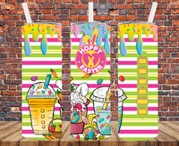 Hoppy Easter - Tumbler Wrap - Vinyl Transfers