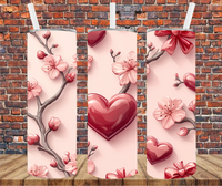 Hearts - Tumbler Wrap - Sublimation Transfers