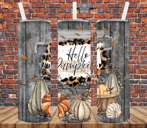 Hello Pumpkin - Tumbler Wrap Vinyl Transfers