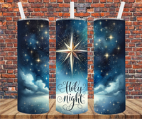 Holy Night - Tumbler Wrap - Sublimation Transfers