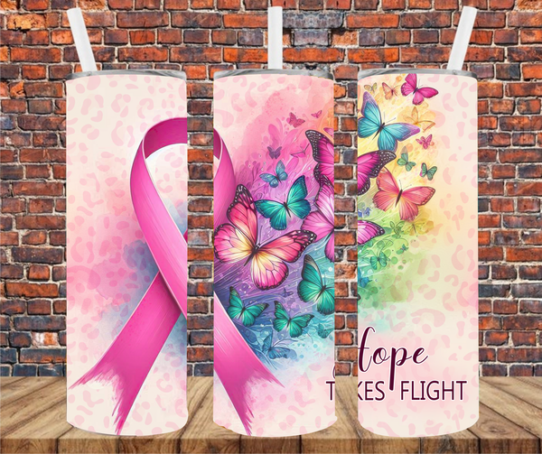 Hope Takes Flight - Tumbler Wrap - Vinyl Transfers