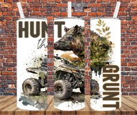 Hunt The Grunt - Tumbler Wrap - Sublimation Transfers