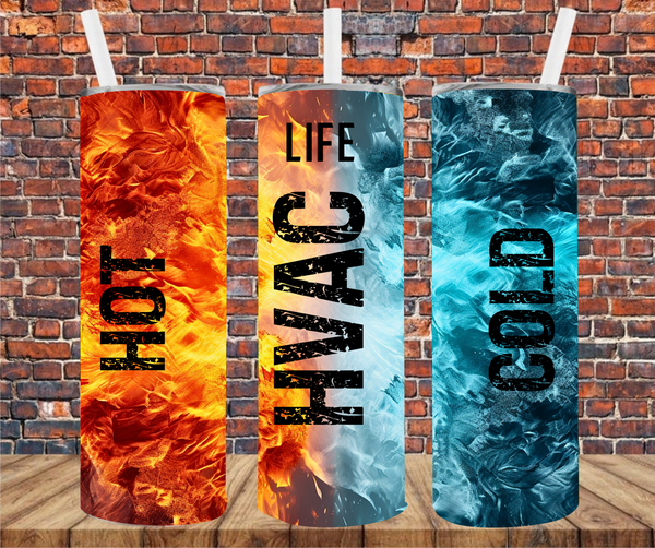 HVAC - Tumbler Wrap - Sublimation Transfers