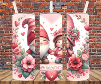 Valentine's Gnomes - Tumbler Wrap - Sublimation Transfers