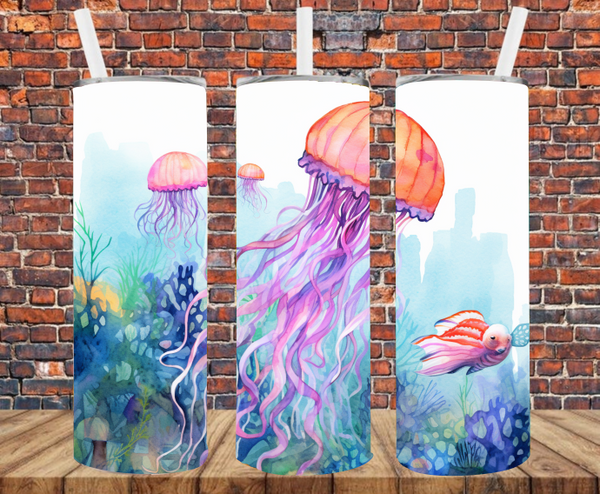 Jellyfish - Tumbler Wrap - Sublimation Transfers