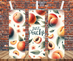 Just Peachy - Tumbler Wrap - Sublimation Transfers
