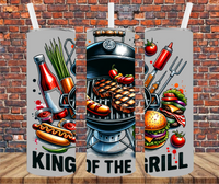 King Of The Grill - Tumbler Wrap - Sublimation Transfers