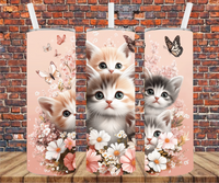 Kittens - Tumbler Wrap - Sublimation Transfers