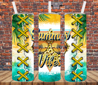 Summer Vibes - Tumbler Wrap Sublimation Transfers