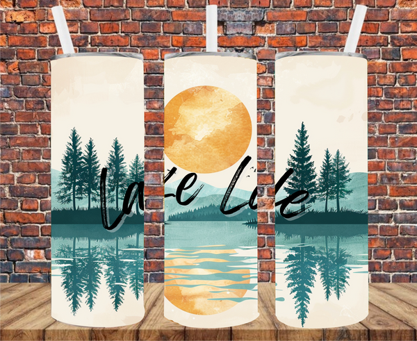 Lake Life - Tumbler Wrap - Sublimation Transfers