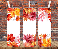 Fall Leaves - Tumbler Wrap - Vinyl Transfers