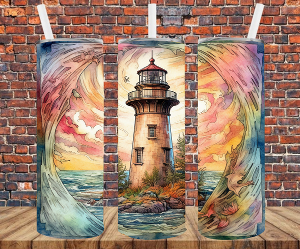 Lighthouse - Tumbler Wrap - Sublimation Transfers