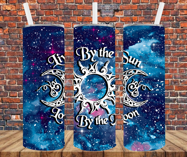 Live By The Sun Love By The Moon - Tumbler Wrap - Sublimation Transfers