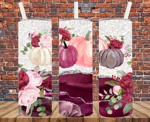 Plum Pumpkins - Tumbler Wrap - Vinyl Transfers