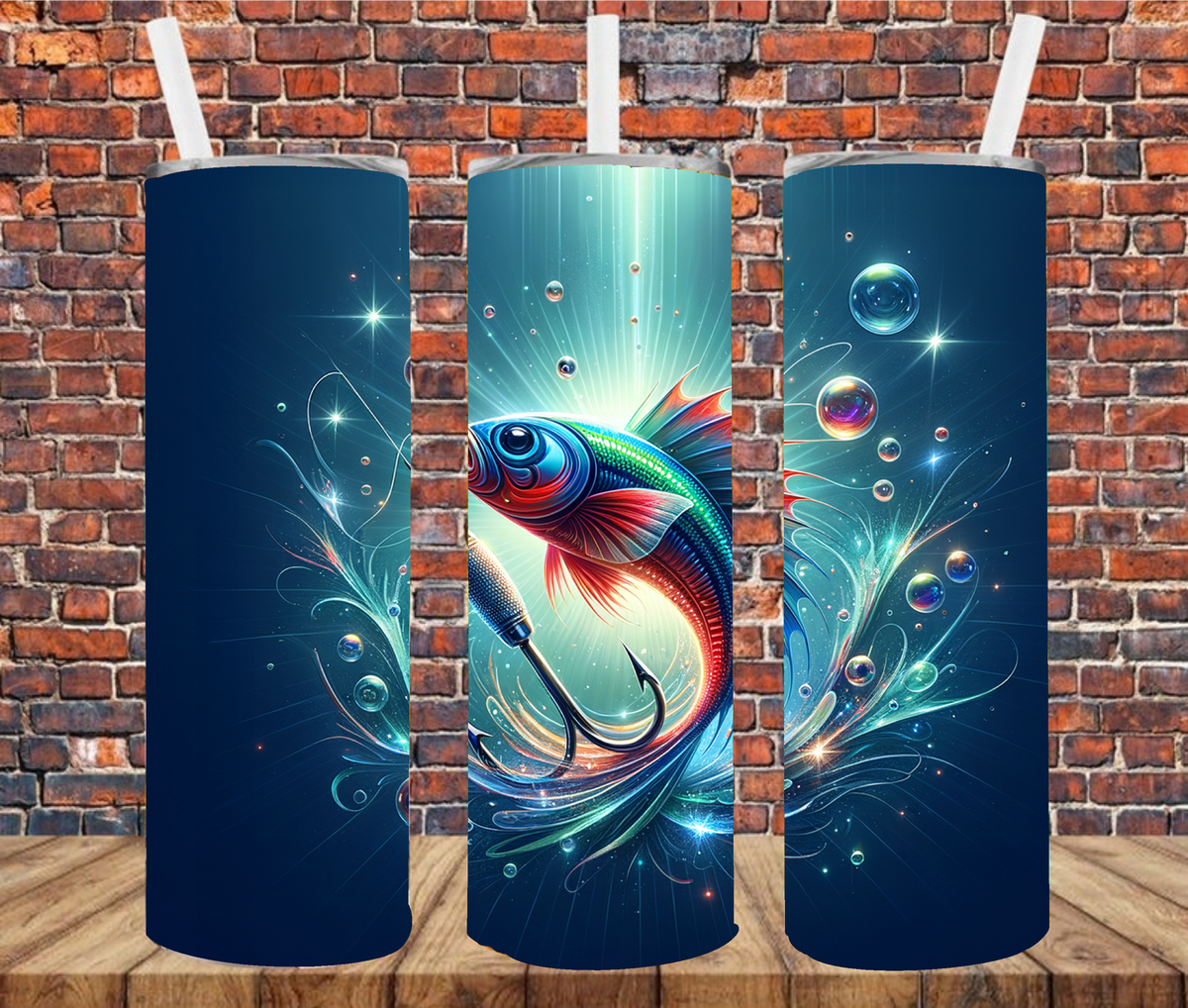 Fishbucks Fish & Lure - Vinyl Tumbler Wrap – Crafty Bucks