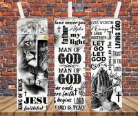 Man of God - Tumbler Wrap - Vinyl Transfers