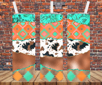 Country Aztec - Tumbler Wrap - Sublimation Transfers