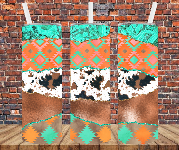 Country Aztec - Tumbler Wrap - Sublimation Transfers