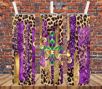 Mardi Gras - Tumbler Wrap Vinyl Transfers