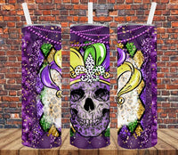 Mardi Gras - Tumbler Wrap Vinyl Transfers