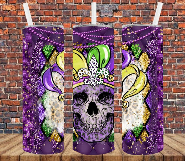 Mardi Gras - Tumbler Wrap Vinyl Transfers